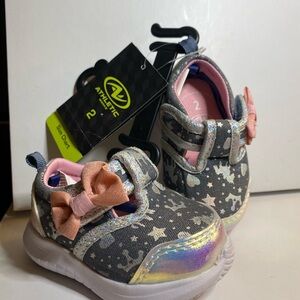 Athletic Works Gray and Pink Sneakers